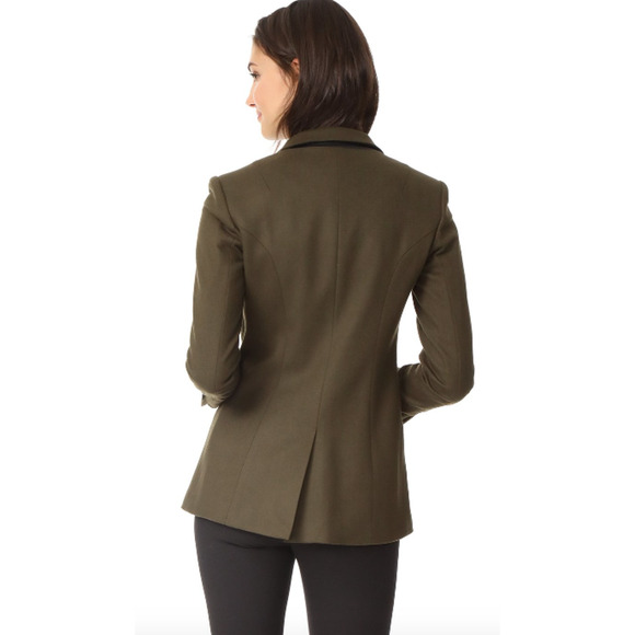 Rag & Bone Duke Blazer Wool 1-Button Jacket Olive Tailored Academia - Picture 7 of 7